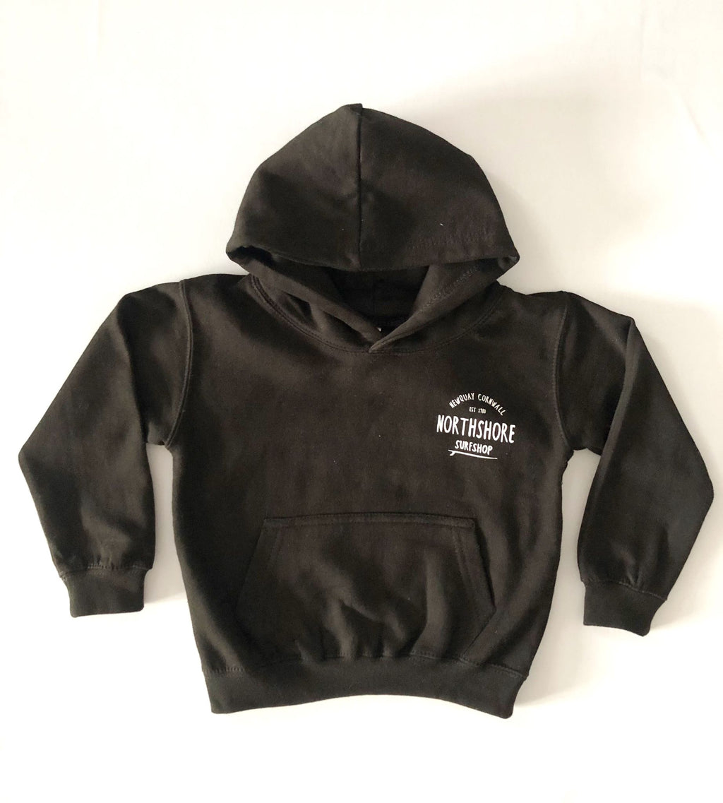 Kids Classic Logo Hoodie | Black | Northshore Surf Shop | Kids Clothing