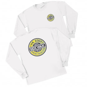 Mr Zogs Sex Wax Long Sleeve T-shirt-Fade-White/Yellow | Mr Zogs Sex Wax | T Shirt - Northshore Newquay - Surf/Skate Shop