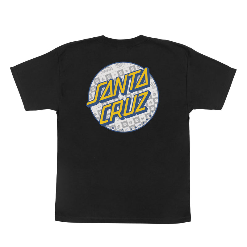 Santa Cruz Youth Pokemon Energy Dot T-Shirt-Black | Santa Cruz | - Northshore Newquay - Surf/Skate Shop