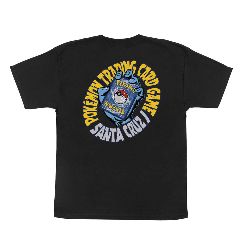 Santa Cruz Youth Pokemon TCG Hand T-Shirt-Black | Santa Cruz | - Northshore Newquay - Surf/Skate Shop