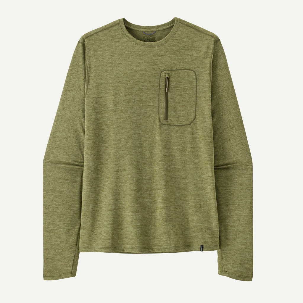 Patagonia Men's Long-Sleeved Capilene® Cool Sun Shirt-Caper Green - Buckhorn Green X-Dye | Patagonia | T Shirt - Northshore Newquay - Surf/Skate Shop