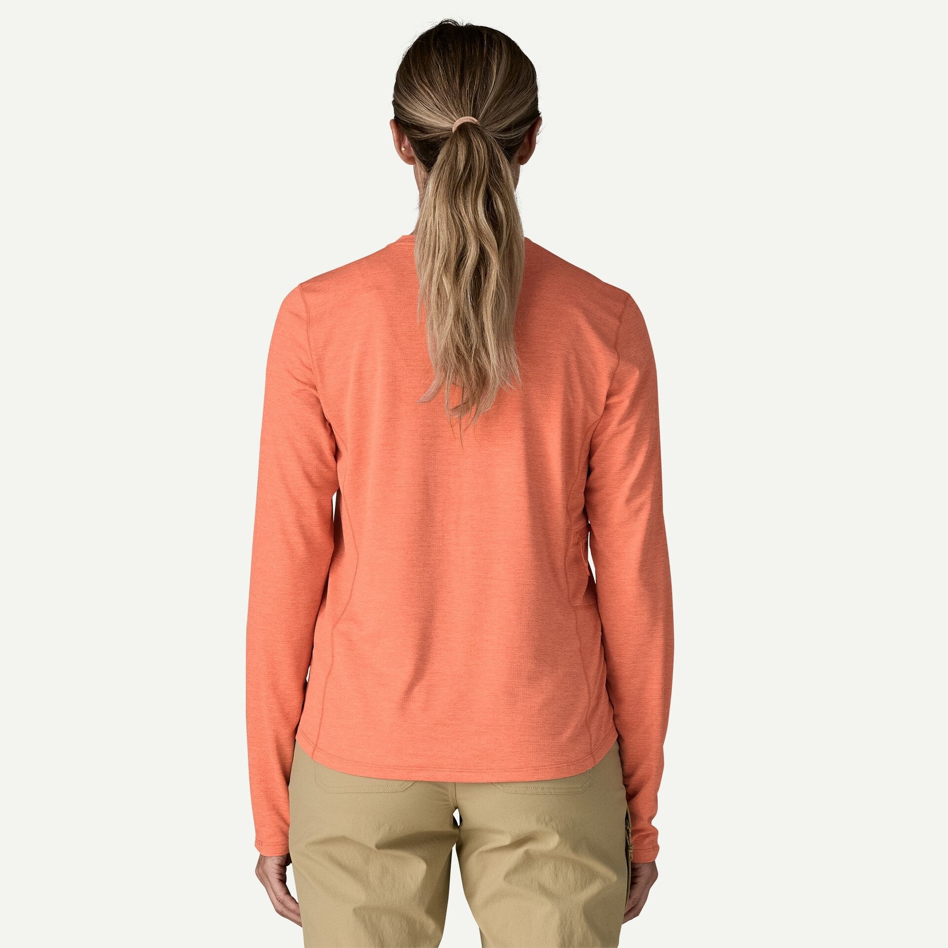 Patagonia Women's Long-Sleeved Capilene® Cool Sun Shirt-Mellow Melon - Peach Sherbet X-Dye | Patagonia | - Northshore Newquay - Surf/Skate Shop