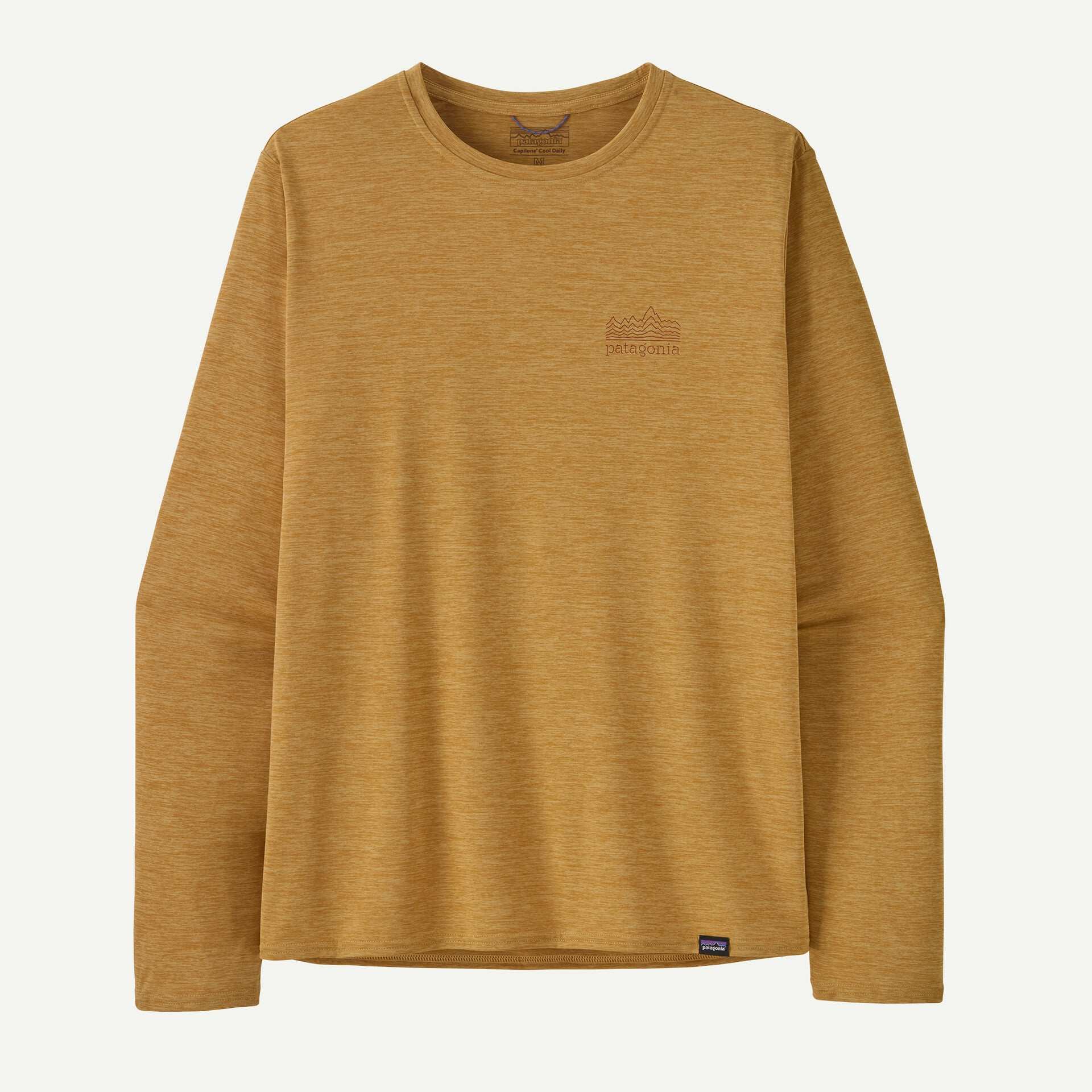 Patagonia Men's Long-Sleeved Capilene® Cool Daily Graphic Shirt-Strataspire: Beeswax Tan X-Dye | Patagonia |