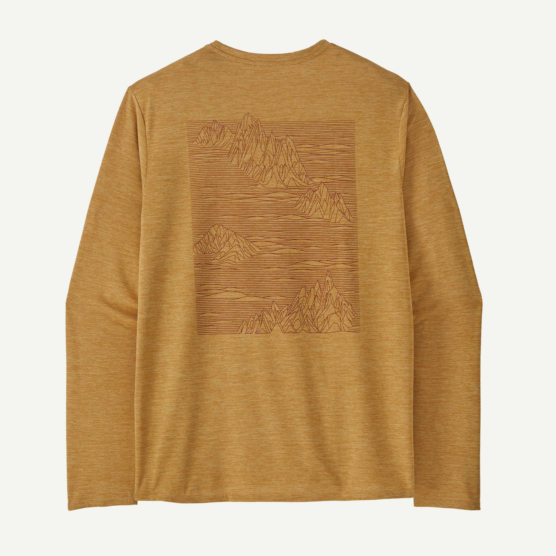Patagonia Men's Long-Sleeved Capilene® Cool Daily Graphic Shirt-Strataspire: Beeswax Tan X-Dye | Patagonia |