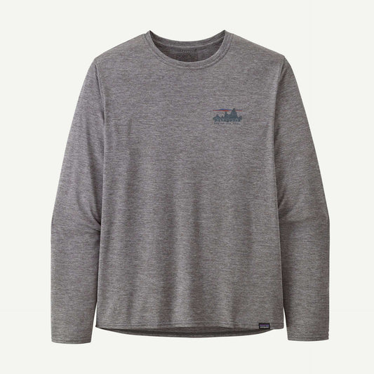 Patagonia Men's Long-Sleeved Capilene® Cool Daily Graphic Shirt-73 Skyline: Feather Grey | Patagonia |