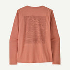 Patagonia Women's Long-Sleeved Capilene®Cool Daily Graphic Shirt-Strataspire: Moment Pink X-Dye | Patagonia | T Shirt - Northshore Newquay - Surf/Skate Shop
