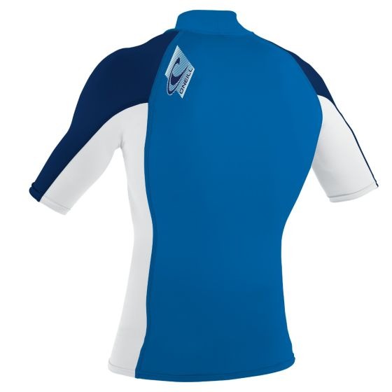 O'Neill youth Premium Skins S/S Turtleneck Ocean/white/navy | O’neill | Rash Vest - Northshore Newquay - Surf/Skate Shop