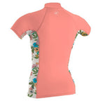O'Neill girls Premium Skins S/S Turtleneck Desert flower/cara floral | O’neill | Rash Vest