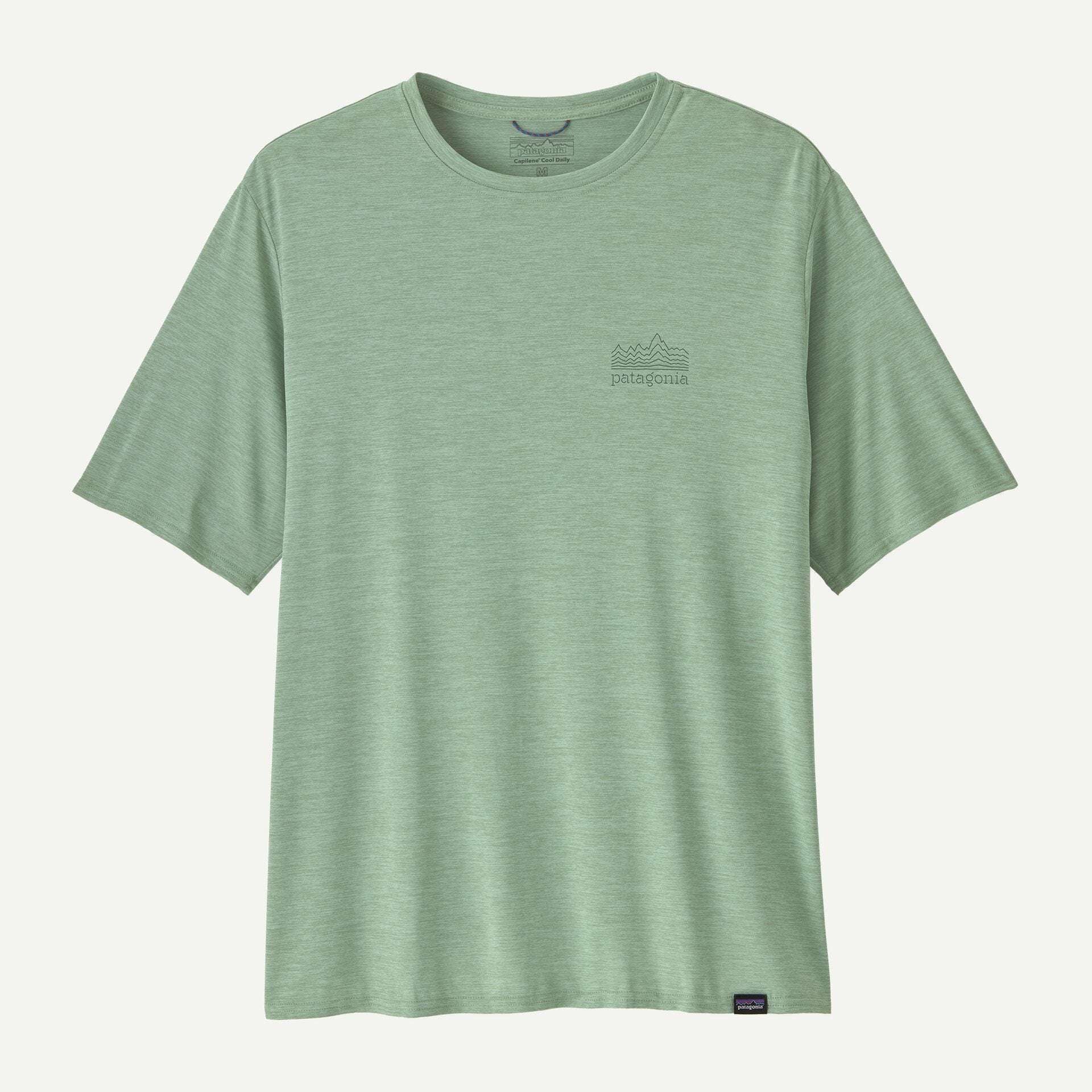 Patagonia Men's Capilene® Cool Daily Graphic Shirt- Ellwood Green X-Dye | Patagonia | T Shirt