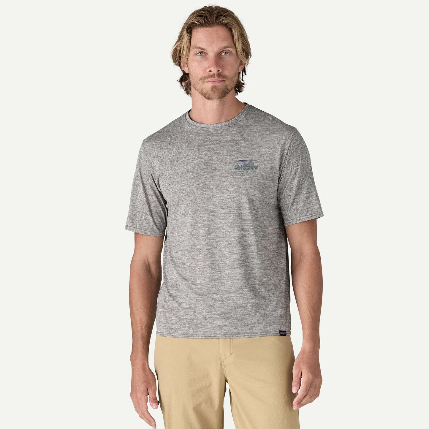 Patagonia Men's Capilene® Cool Daily Graphic Shirt- 73 Skyline: Feather Grey | Patagonia |