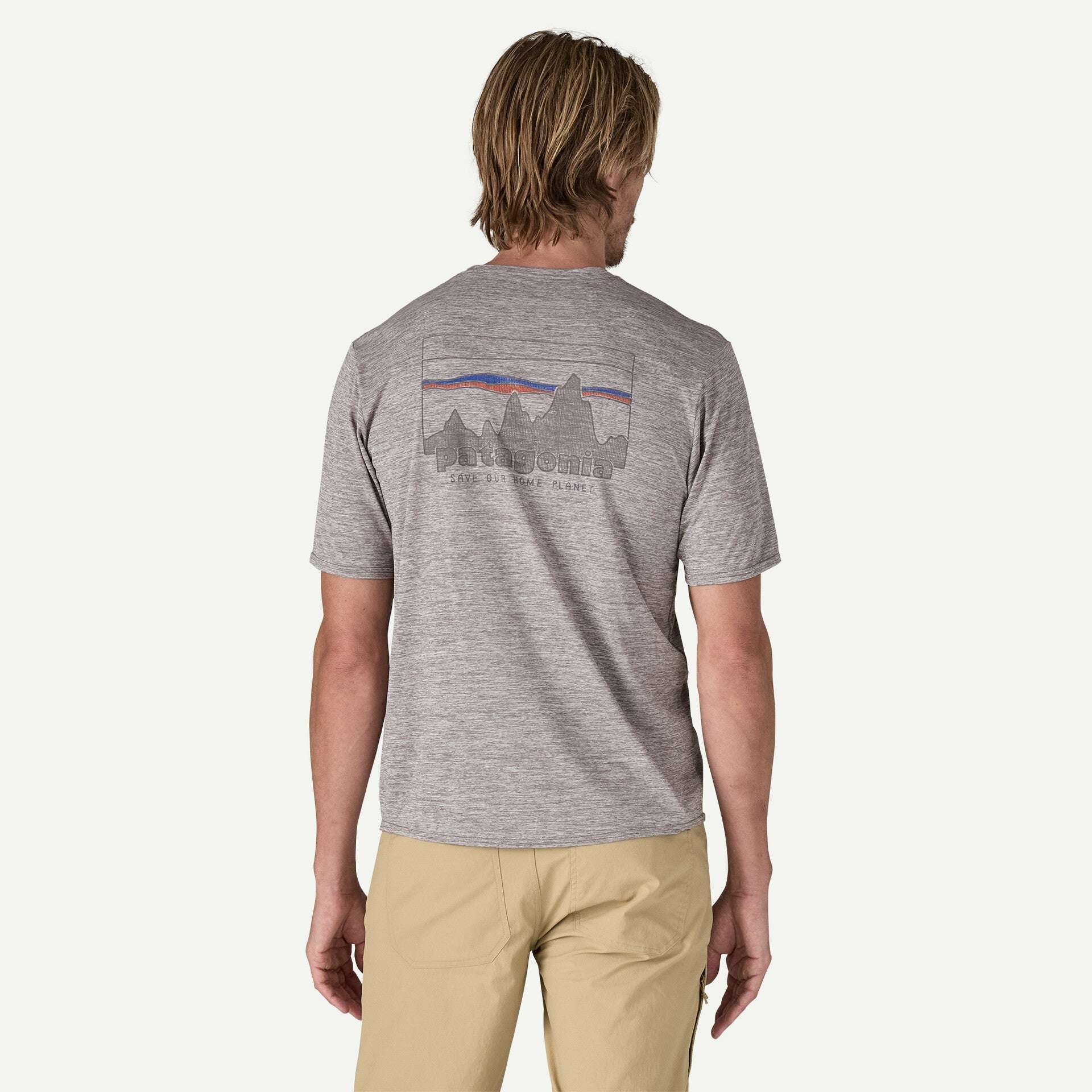 Patagonia Men's Capilene® Cool Daily Graphic Shirt- 73 Skyline: Feather Grey | Patagonia |