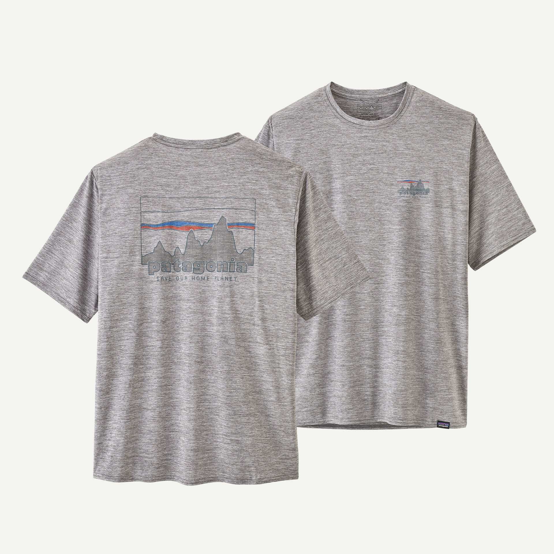 Patagonia Men's Capilene® Cool Daily Graphic Shirt- 73 Skyline: Feather Grey | Patagonia |