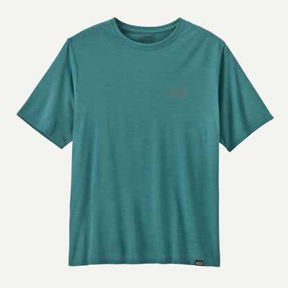 Patagonia Men's Capilene® Cool Daily Graphic Shirt- Strataspire: Wetland Blue X-Dye | Patagonia |