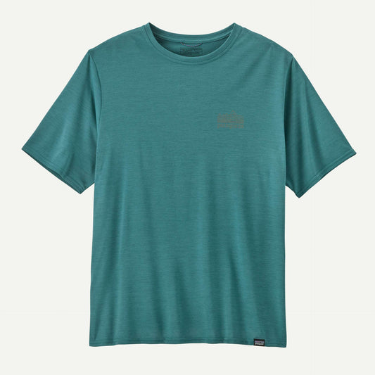 Patagonia Men's Capilene® Cool Daily Graphic Shirt- Strataspire: Wetland Blue X-Dye | Patagonia |