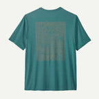 Patagonia Men's Capilene® Cool Daily Graphic Shirt- Strataspire: Wetland Blue X-Dye | Patagonia |