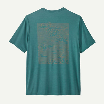 Patagonia Men's Capilene® Cool Daily Graphic Shirt- Strataspire: Wetland Blue X-Dye | Patagonia |