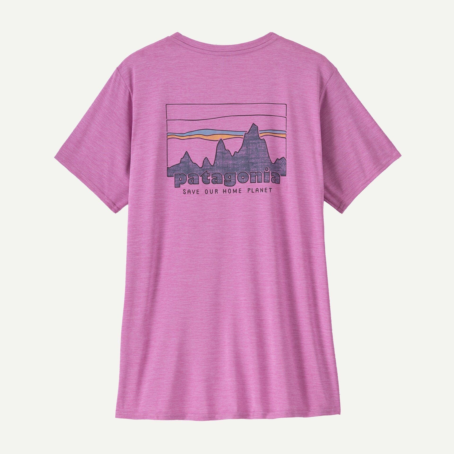 Patagonia Women's Capilene® Cool Daily Graphic Shirt Waters-73 Skyline: Brisk Purple X-Dye | Patagonia | T Shirt