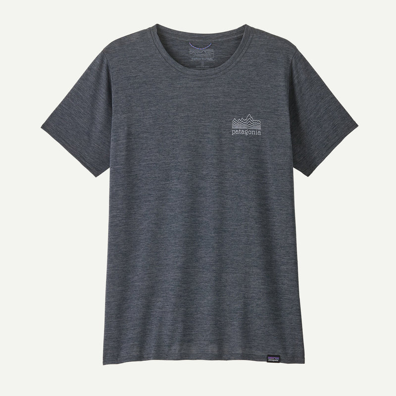 Patagonia Women's Capilene® Cool Daily Graphic Shirt-Strataspire: Smolder Blue X-Dye | Patagonia | T Shirt