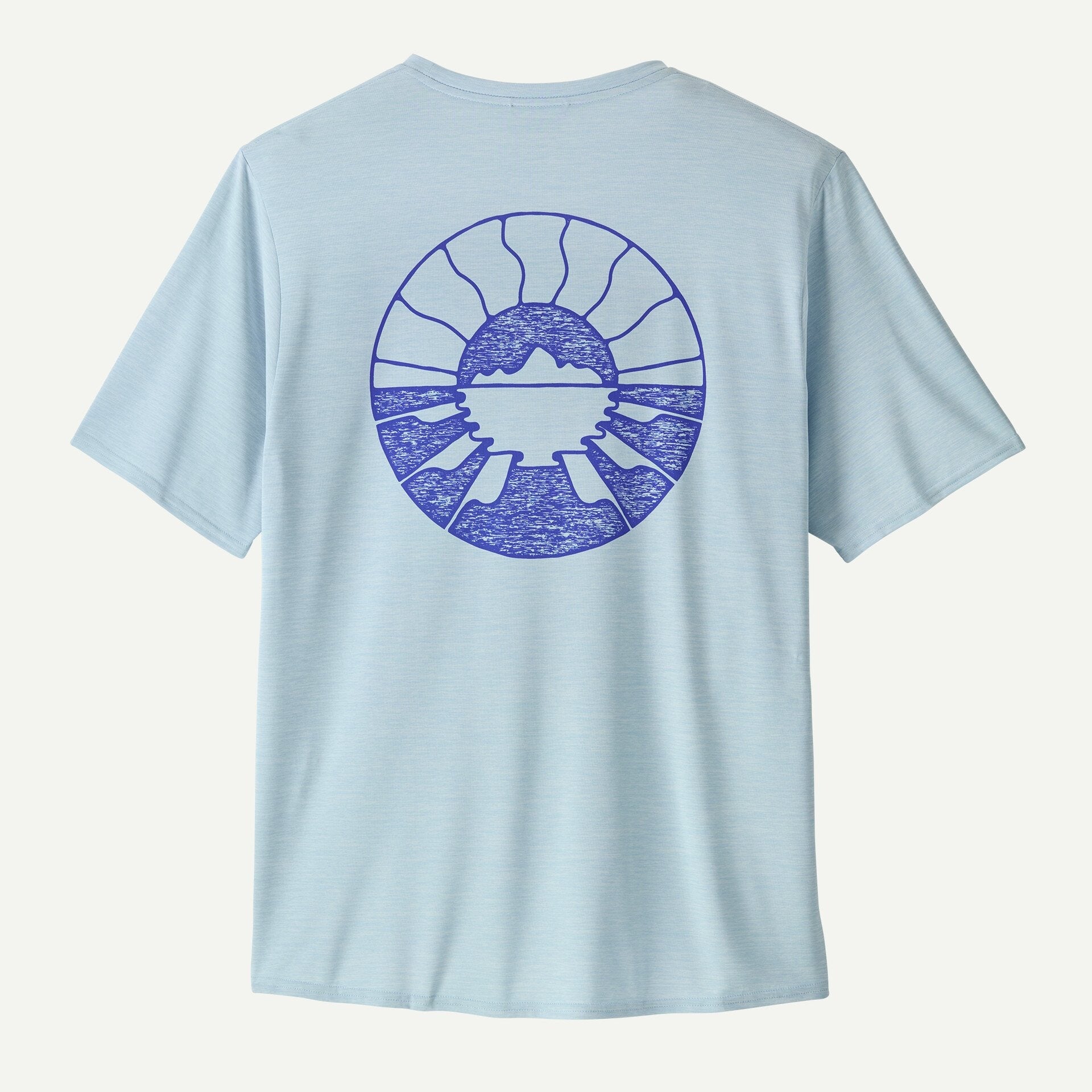 Patagonia Men's Capilene® Cool Daily Graphic Shirt - Waters-Forgotten Island: Fleck Blue | Patagonia | T Shirt
