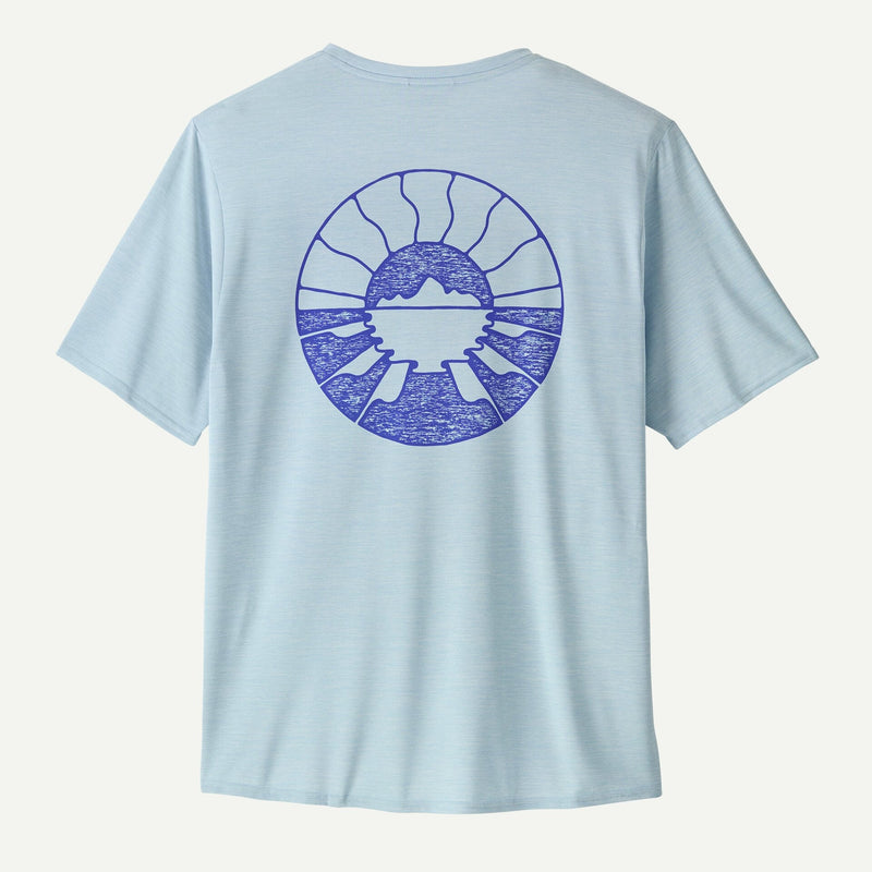 Patagonia Men's Capilene® Cool Daily Graphic Shirt - Waters-Forgotten Island: Fleck Blue | Patagonia |