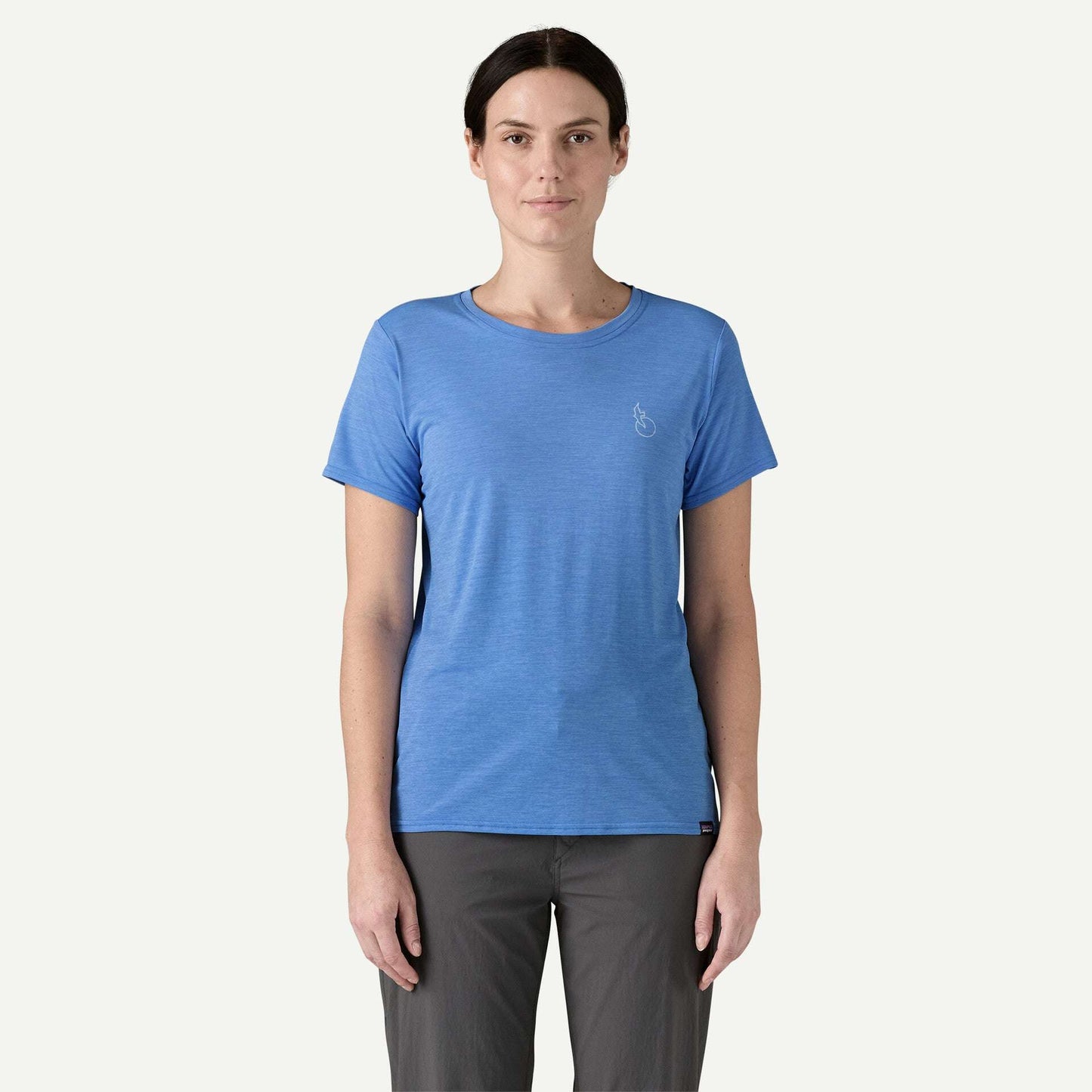 Patagonia Women's Capilene® Cool Daily Graphic Shirt Waters-Swelldrifter: Abundant Blue X-Dye | Patagonia |