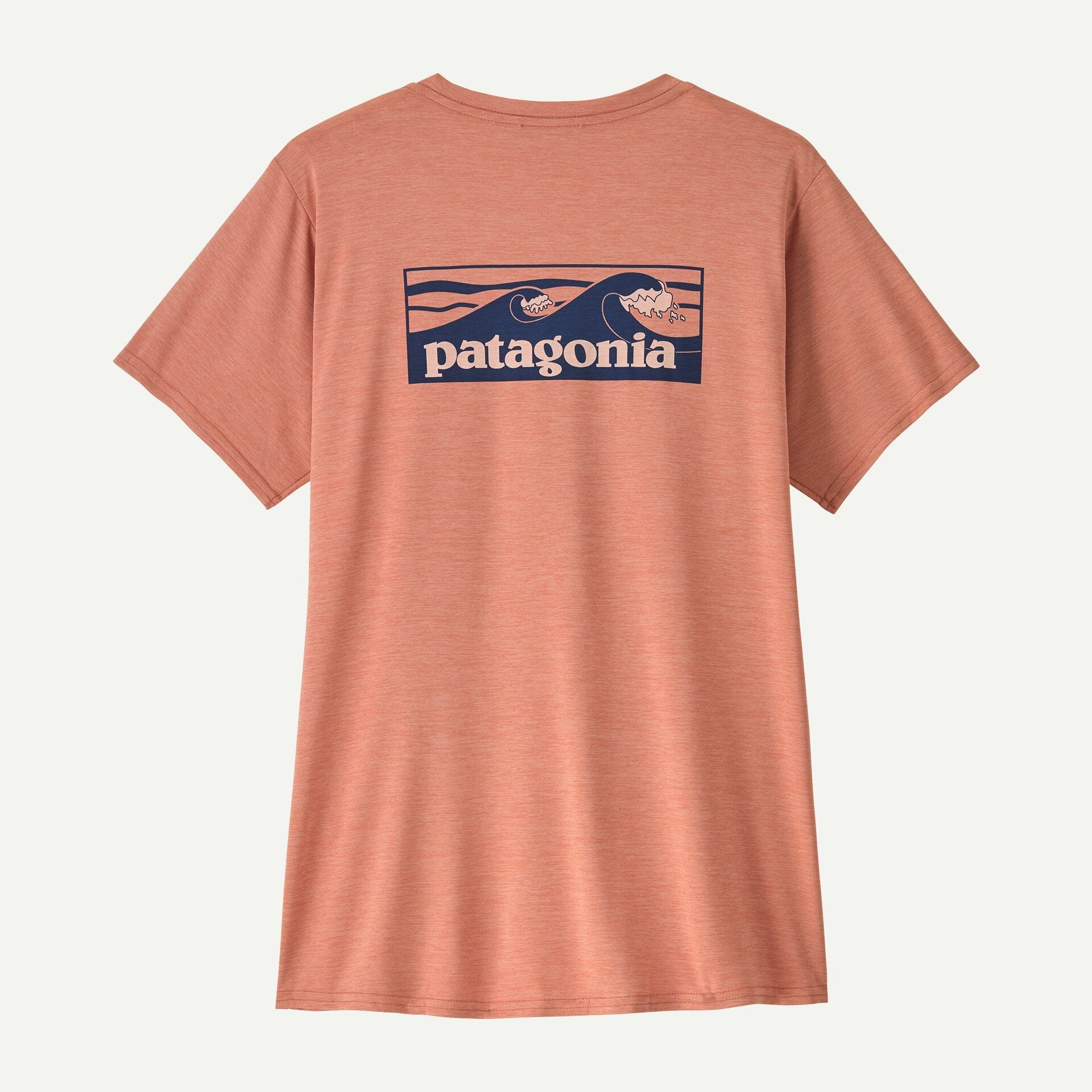 Patagonia Women's Capilene® Cool Daily Graphic Shirt Waters-Boardshort Logo Tones: Moment Pink X-Dye | Patagonia | T Shirt
