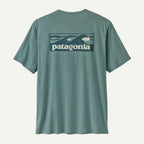 Patagonia Men's Capilene® Cool Daily Shirt - Boardshort Logo-Blue Sage - Light Blue Sage X-Dye