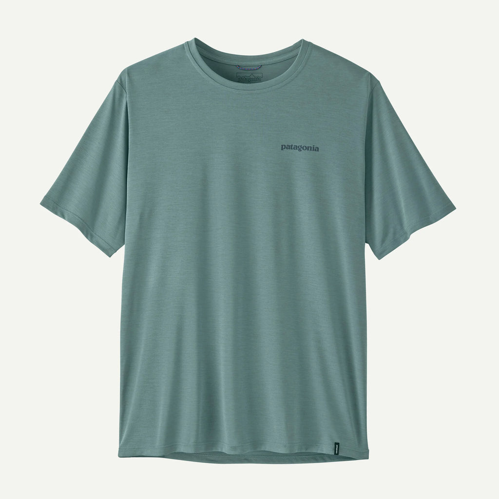 Patagonia Men's Capilene® Cool Daily Shirt - Boardshort Logo-Blue Sage - Light Blue Sage X-Dye