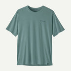 Patagonia Men's Capilene® Cool Daily Shirt - Boardshort Logo-Blue Sage - Light Blue Sage X-Dye