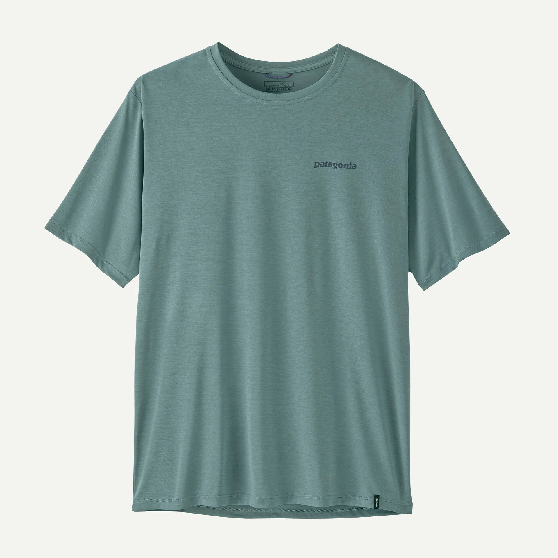 Patagonia Men's Capilene® Cool Daily Shirt - Boardshort Logo-Blue Sage - Light Blue Sage X-Dye