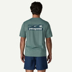 Patagonia Men's Capilene® Cool Daily Shirt - Boardshort Logo-Blue Sage - Light Blue Sage X-Dye