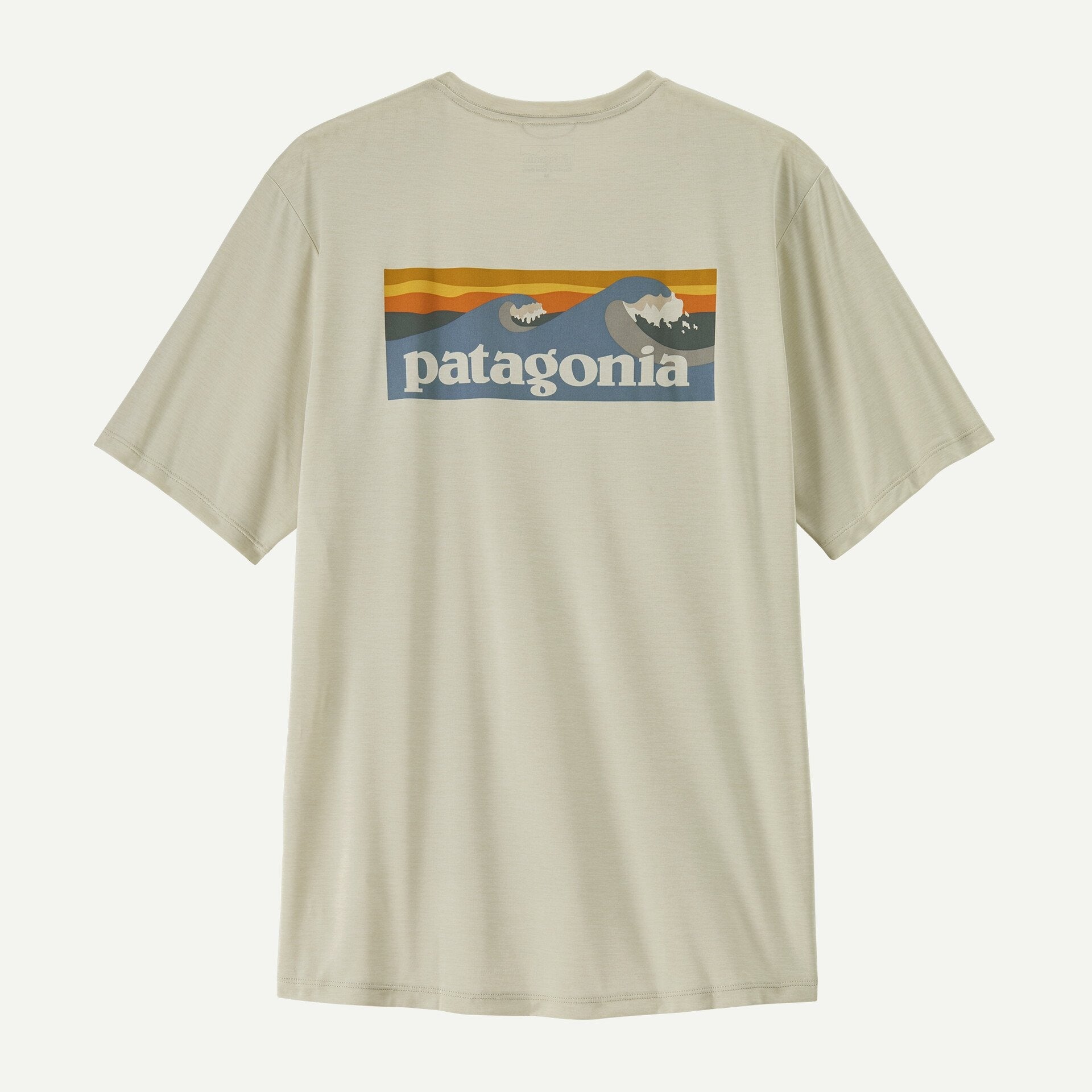 Patagonia Men's Capilene® Cool Daily Shirt - Boardshort Log-Dyno White | Patagonia | T Shirt - Northshore Newquay - Surf/Skate Shop
