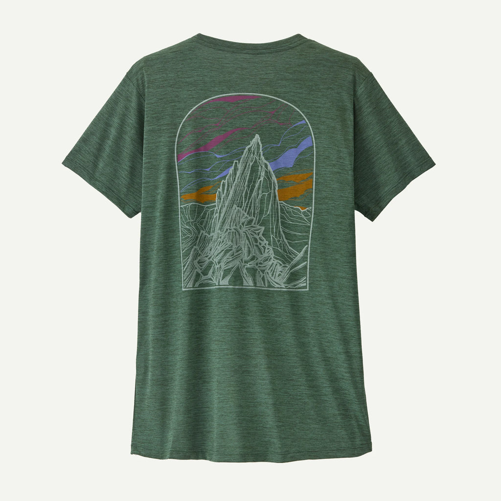 Patagonia Women's Capilene® Cool Daily Shirt -Cloud Crag-Canopy Green - Light Canopy Green X-Dye | Patagonia | - Northshore Newquay - Surf/Skate Shop
