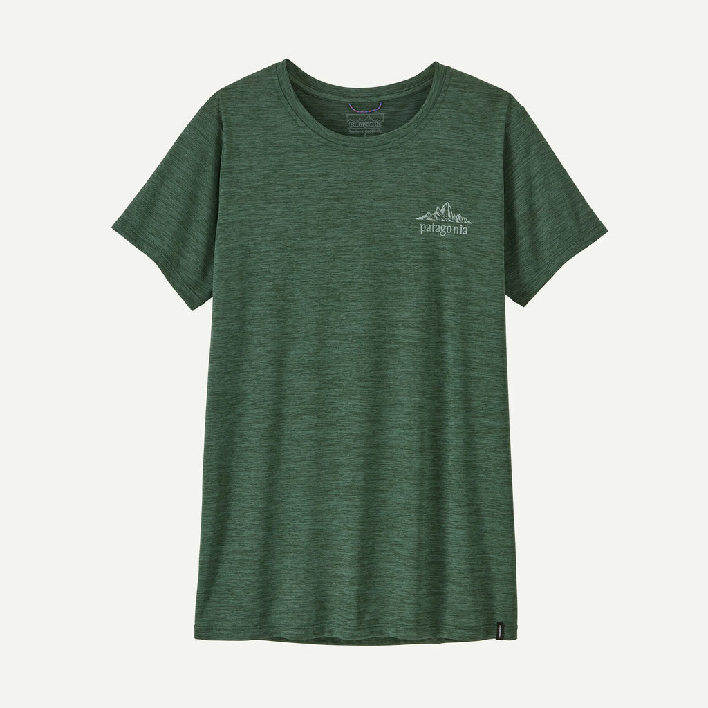 Patagonia Women's Capilene® Cool Daily Shirt -Cloud Crag-Canopy Green - Light Canopy Green X-Dye | Patagonia | - Northshore Newquay - Surf/Skate Shop