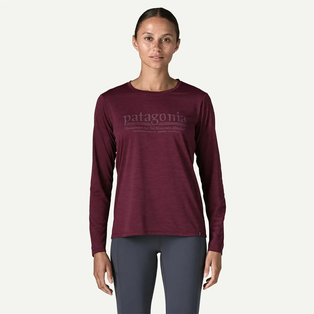 Patagonia Women's Long-Sleeved Capilene® Cool Daily Shirt - Hut Tripper- Berry Fig - Light Berry Fig X-Dye | Patagonia | - Northshore Newquay - Surf/Skate Shop