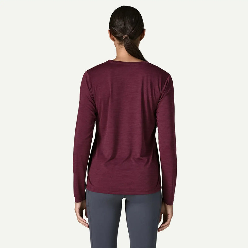 Patagonia Women's Long-Sleeved Capilene® Cool Daily Shirt - Hut Tripper- Berry Fig - Light Berry Fig X-Dye | Patagonia | - Northshore Newquay - Surf/Skate Shop