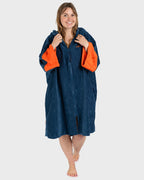 Dryrobe full-zip organic Towel Robe Deep sea blue - L | Dryrobe | Change Robe