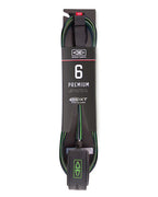 Ocean & Earth 6’0 One-Xt Premium Surf Leash Green black | Ocean & Earth | Surfboard Leash - Northshore Newquay - Surf/Skate Shop