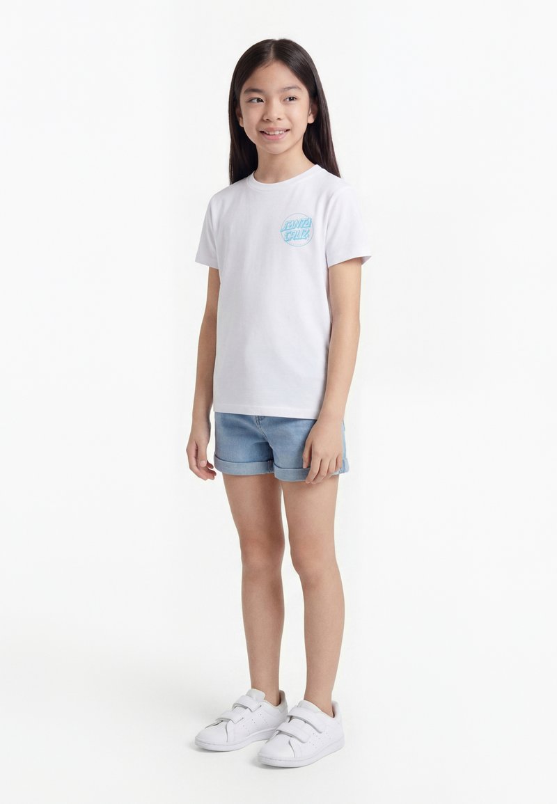 Santa Cruz Youth Roskopp Screaming Five T-shirt-White | Santa Cruz | - Northshore Newquay - Surf/Skate Shop
