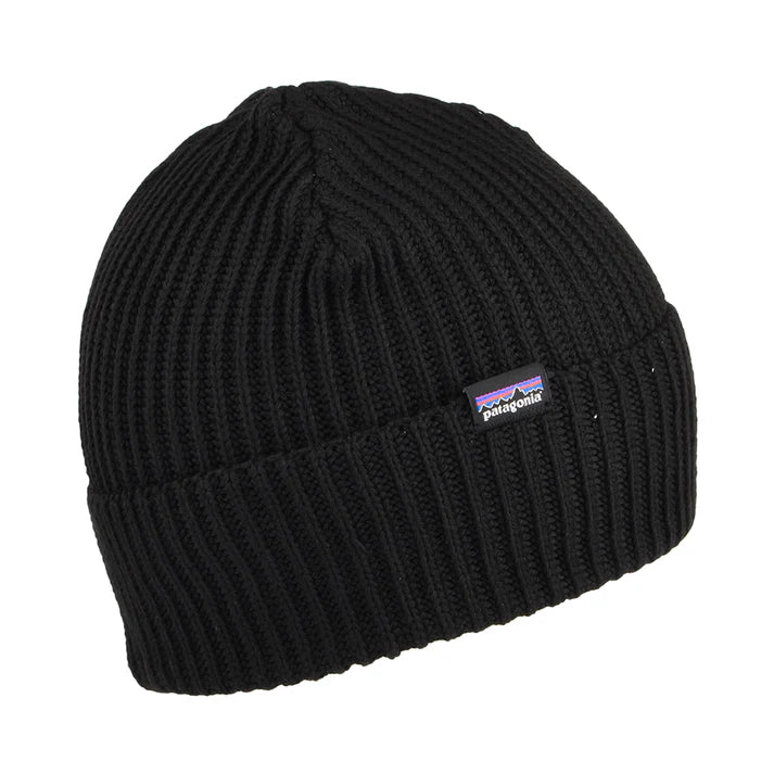 Patagonia Fishermans Rolled Beanie-Black | Patagonia | Beanie - Northshore Newquay - Surf/Skate Shop