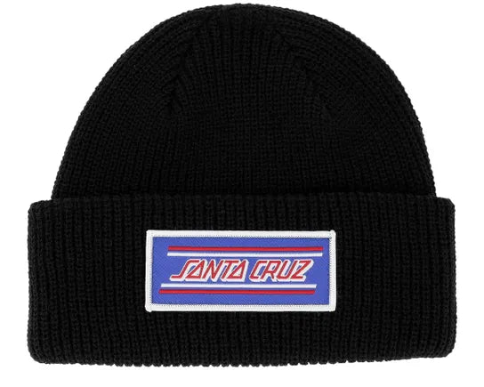 Santa Cruz Podium Beanie-Black | Santa Cruz | - Northshore Newquay - Surf/Skate Shop