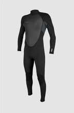 O’NEILL MENS REACTOR 3/2 MM BACK ZIP FULL WETSUIT | BLACK /GRAPHITE | O’neill | Summer Wetsuit - Northshore Newquay - Surf/Skate Shop