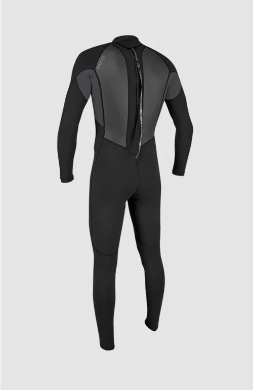 O’NEILL MENS REACTOR 3/2 MM BACK ZIP FULL WETSUIT | BLACK /GRAPHITE | O’neill | Summer Wetsuit - Northshore Newquay - Surf/Skate Shop