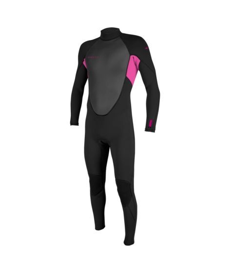 O'Neill Youth Reactor-2 3/2mm Back Zip Summer Wetsuit - Black / Berry | O'neill | - Northshore Newquay - Surf/Skate Shop