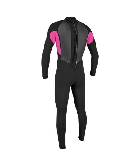 O'Neill Youth Reactor-2 3/2mm Back Zip Summer Wetsuit - Black / Berry | O'neill | - Northshore Newquay - Surf/Skate Shop