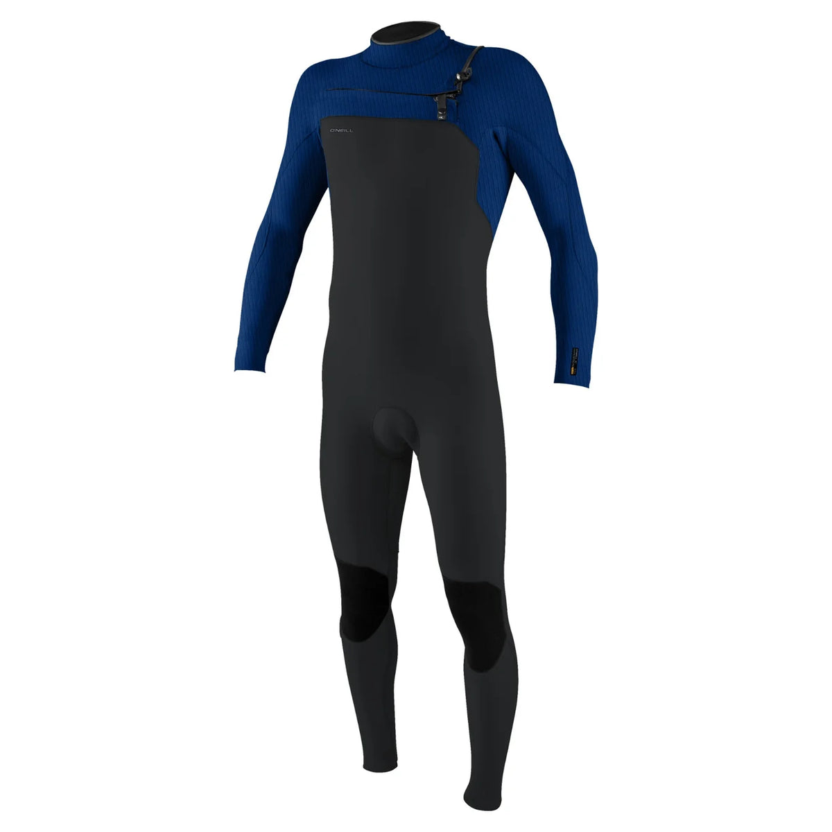 MENS O’NEILL HYPERFREAK 4/3 CHEST ZIP FULL WETSUIT - Temp Steel/Twilight Blue