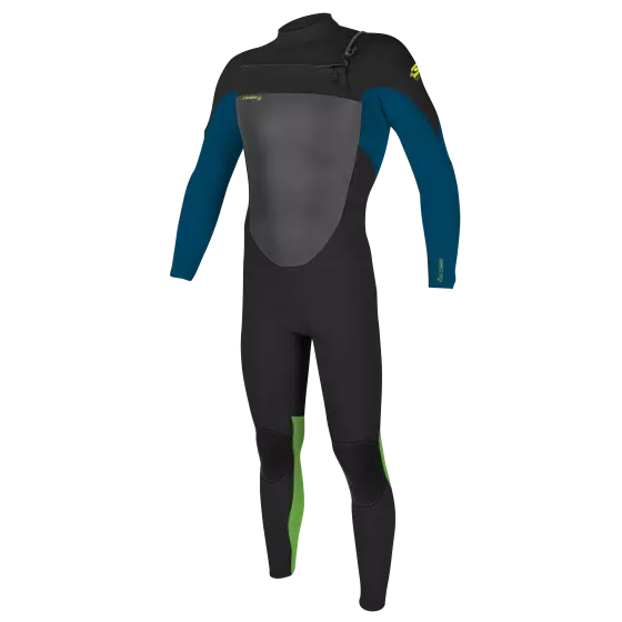 O’NEILL KIDS EPIC 3/2MM CHEST ZIP FULL WETSUIT - BLUE / GREEN | O’neill | Summer Wetsuit - Northshore Newquay - Surf/Skate
