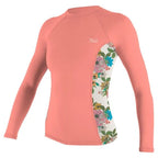 ONeill Ladies Side Print Long Sleeve Rash Vest desert flower/cara floral | O’neill | Rash Vest
