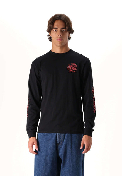 Santa Cruz Fever Dream Mono Dot Long Sleeve T Shirt | Santa Cruz | Long Sleeve T Shirt