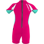 O'Neill Junior Basic Skins UV Suit - Watermelon/Light Aqua/White | O'neill | - Northshore Newquay - Surf/Skate Shop